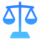 rechts-schutz.com Icon einer Justitia Waage für Rechtsschutz