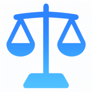 rechts-schutz.com Icon einer Justitia Waage für Rechtsschutz